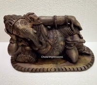 Reclining Vaastu Ganesh (Vaastu Vinayagar) Wooden statue - Antique style Reclining Vaastu Ganesh (Vaastu Vinayagar) Wooden statue - Antique style